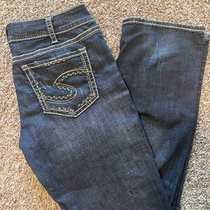 Silver Jeans 34/32 Mid rise straight leg denim